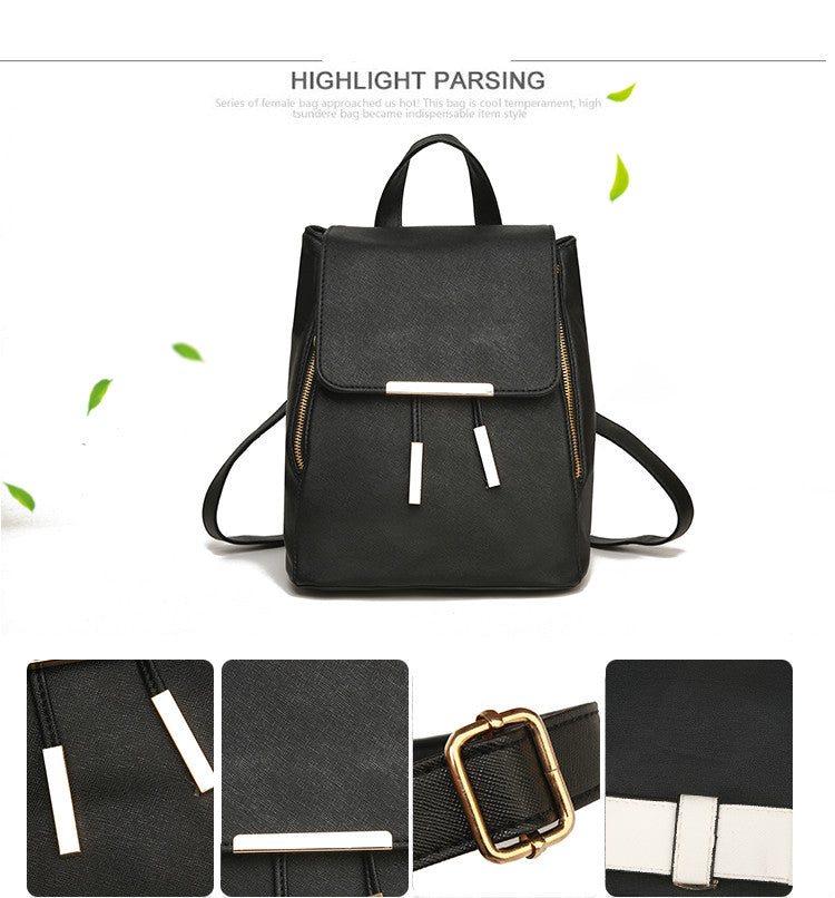 Women Backpack High Quality PU Leather Mochila Escolar School Bags For Teenagers Girls Top-handle Backpacks Herald Fashion Women Backpack High Quality PU Leather Mochila Escolar School Bags For Teenagers Girls Top-handle Backpacks Herald Fashion
